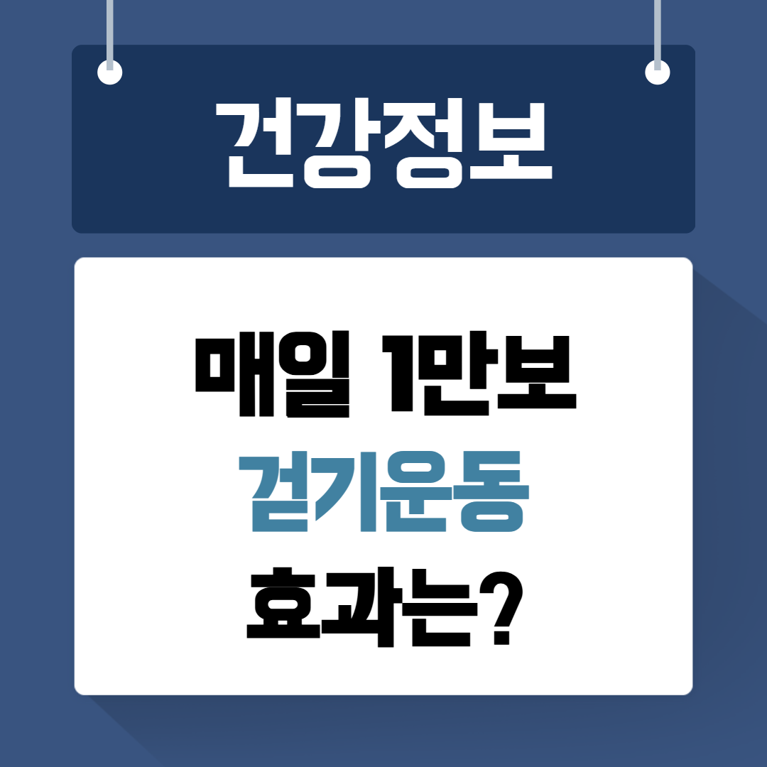 매일 1만보 걷기운동