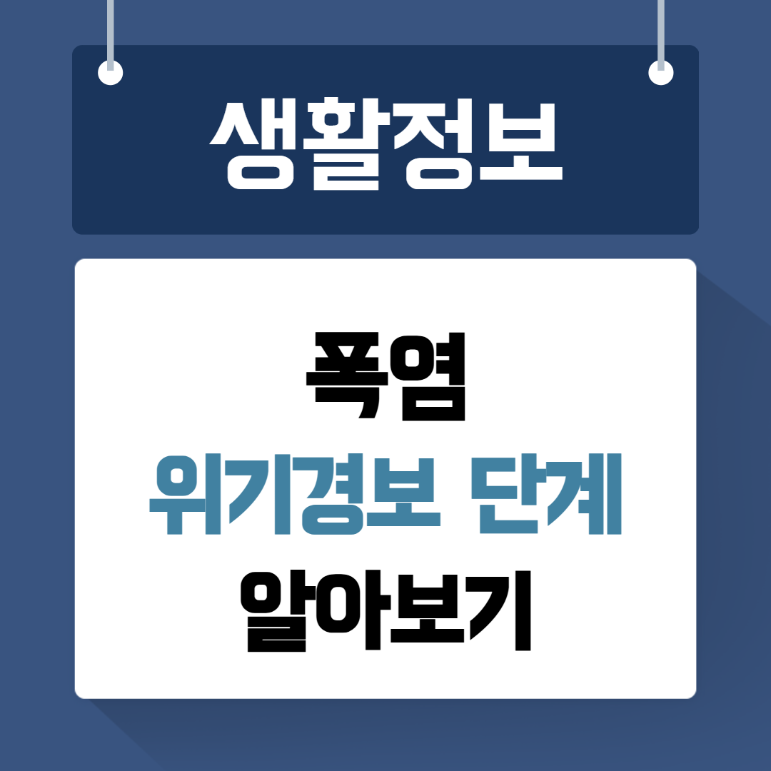 폭염 위기경보 단계