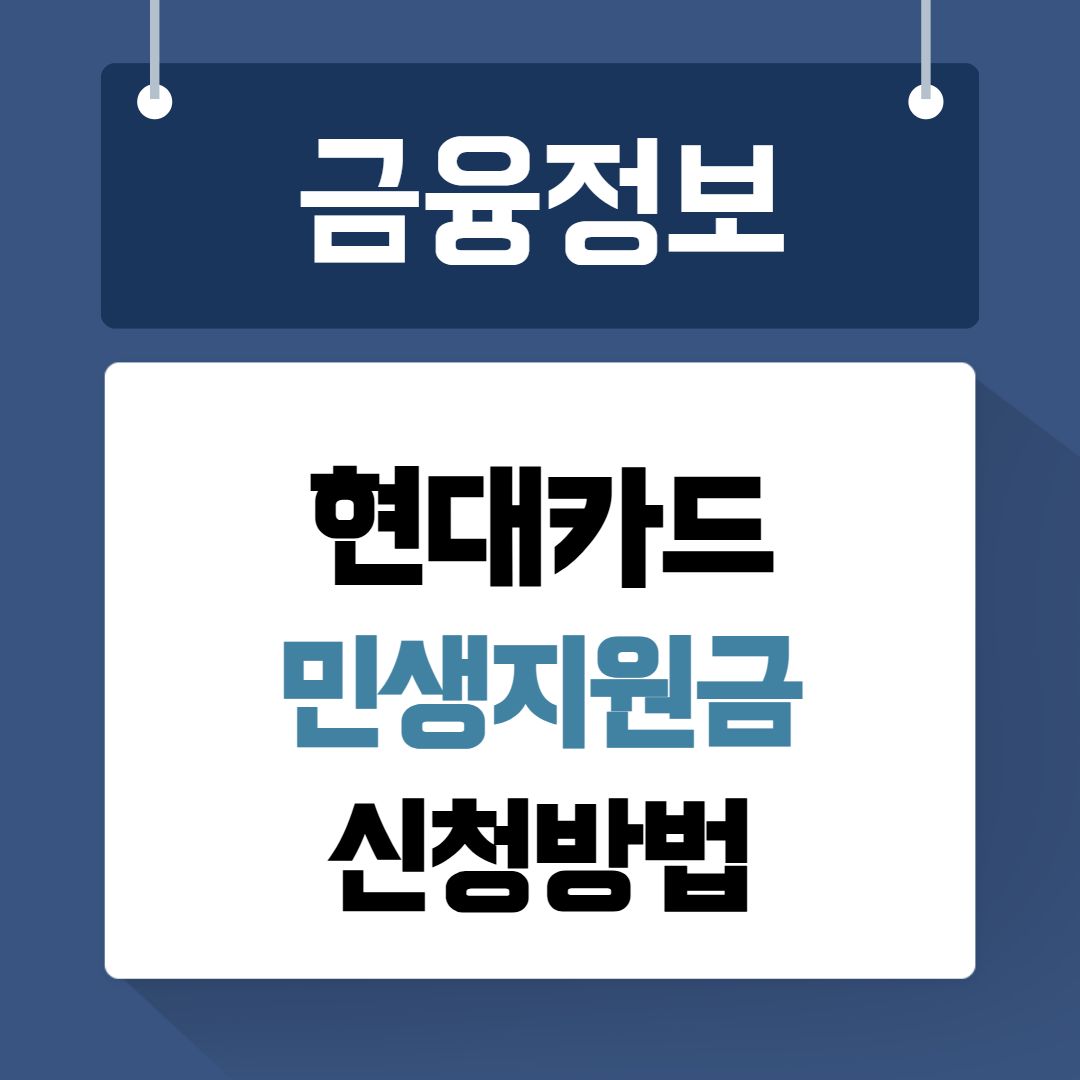현대카드 민생지원금