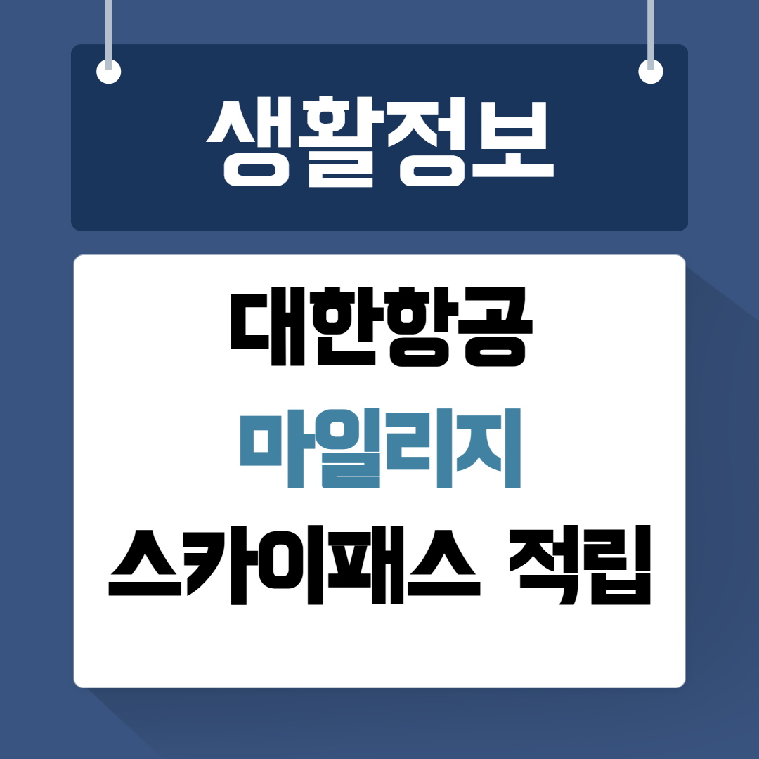 대한항공 마일리지