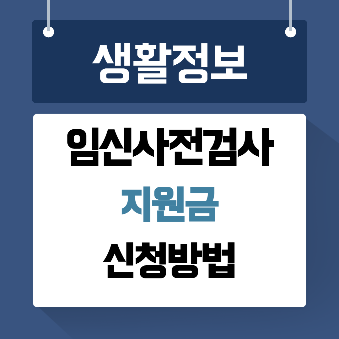 임신사전검사 지원금
