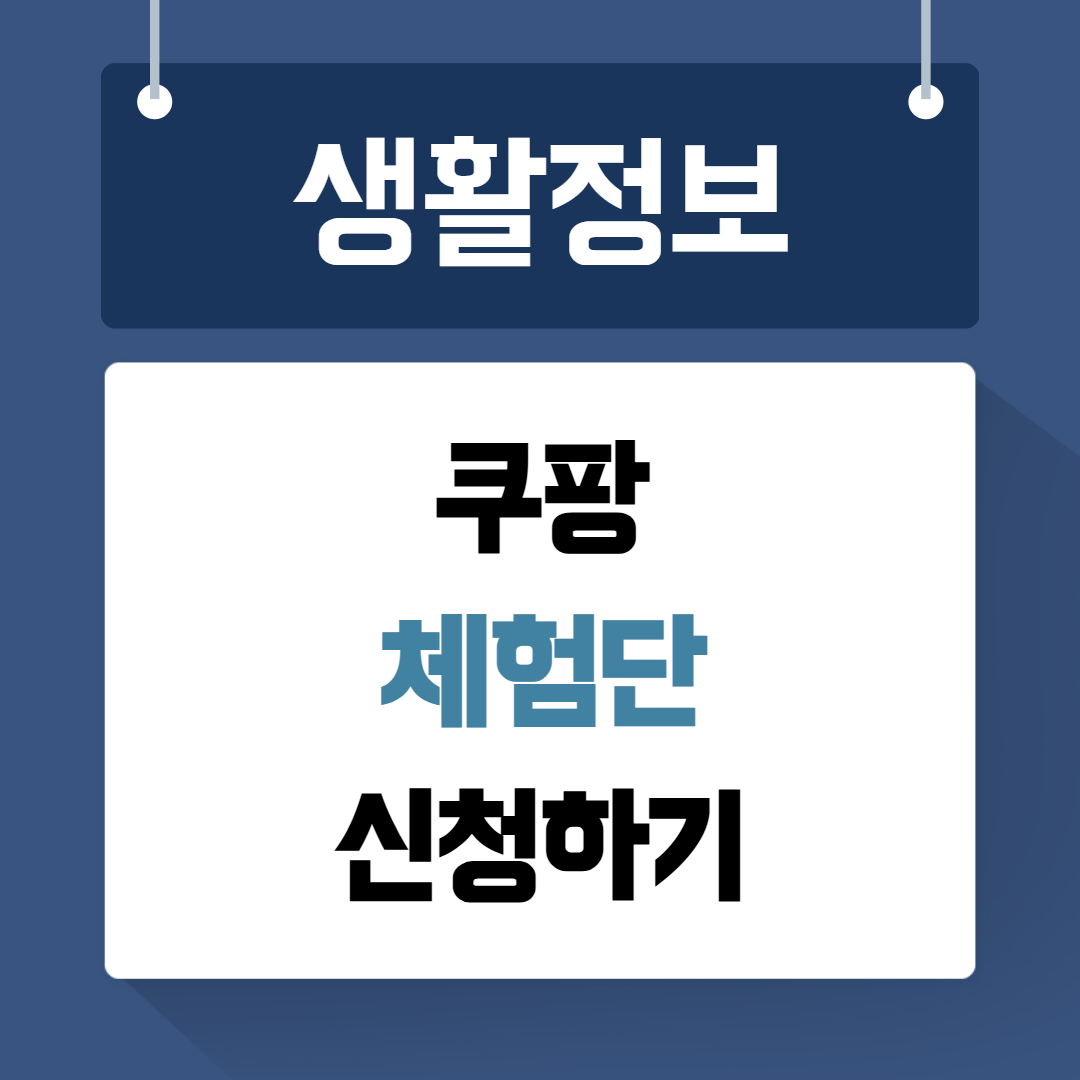 쿠팡 체험단
