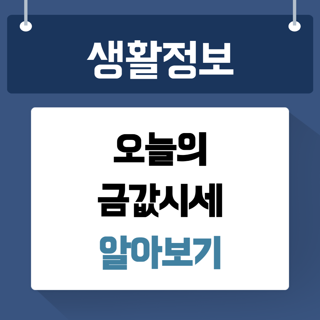 오늘의 금값시세