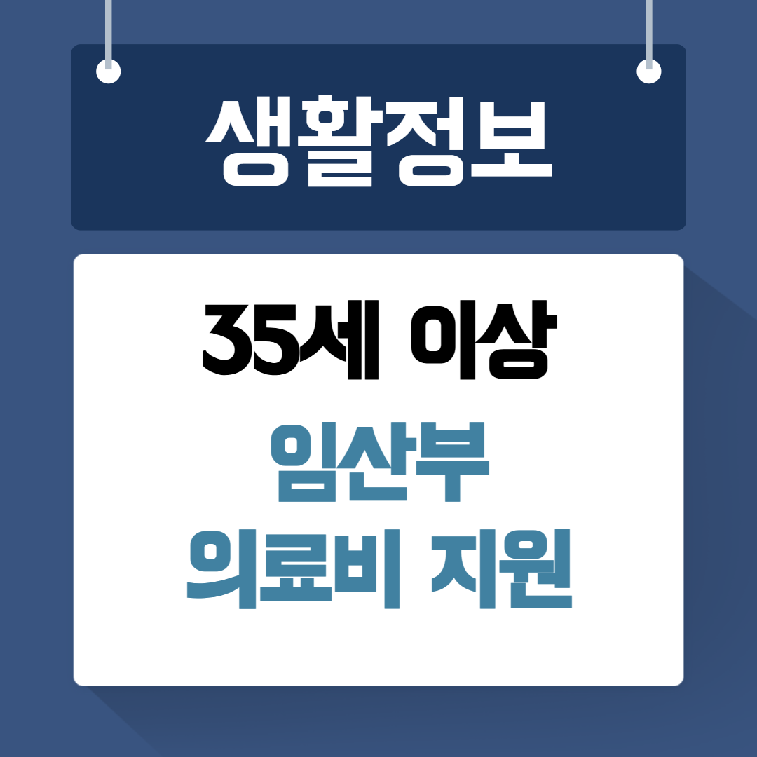 35세 이상 임산부 의료비 지원