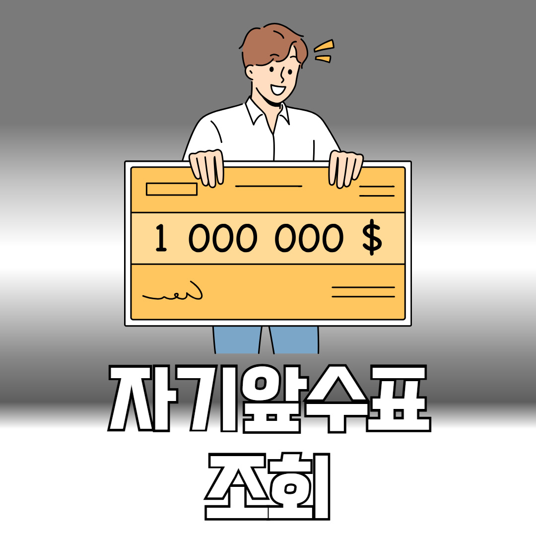 자기앞수표 조회