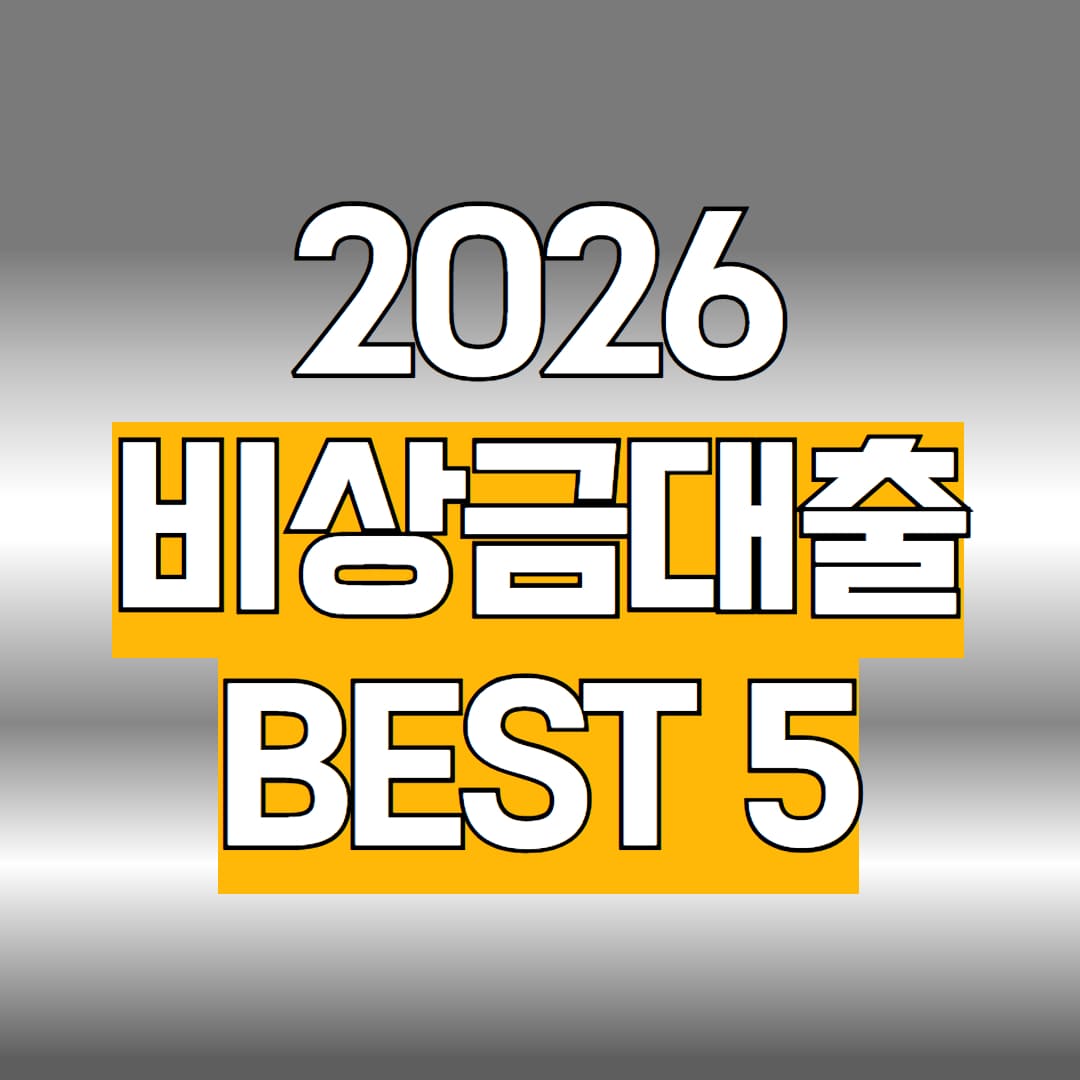 비상금대출 BEST5