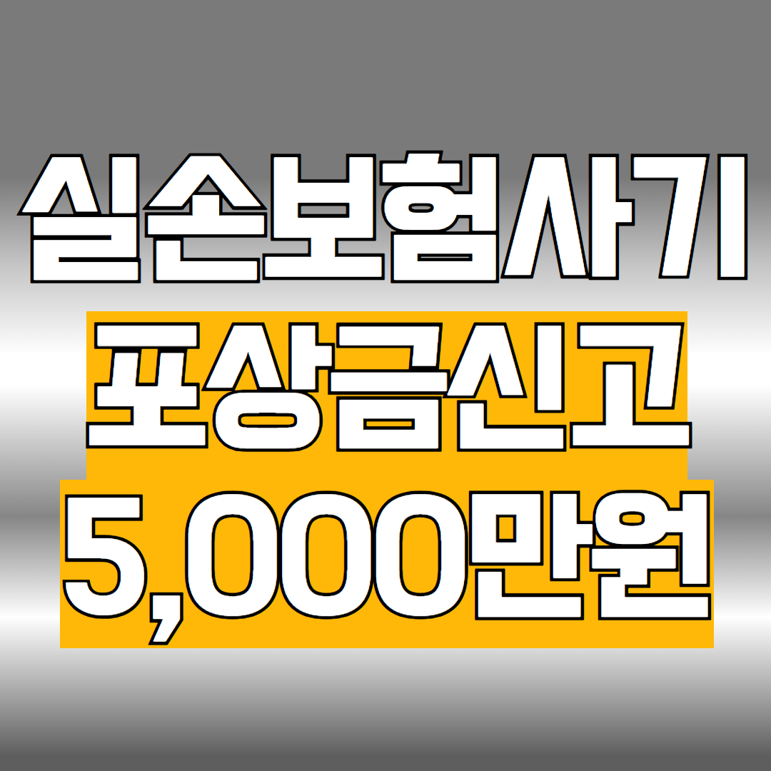 실손보험사기 포상금신고