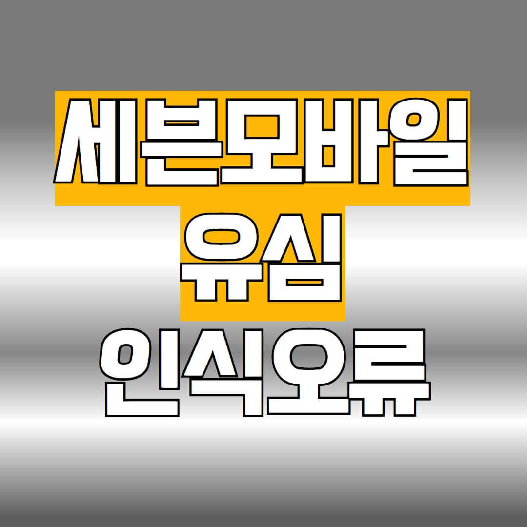 세븐모바일 유심