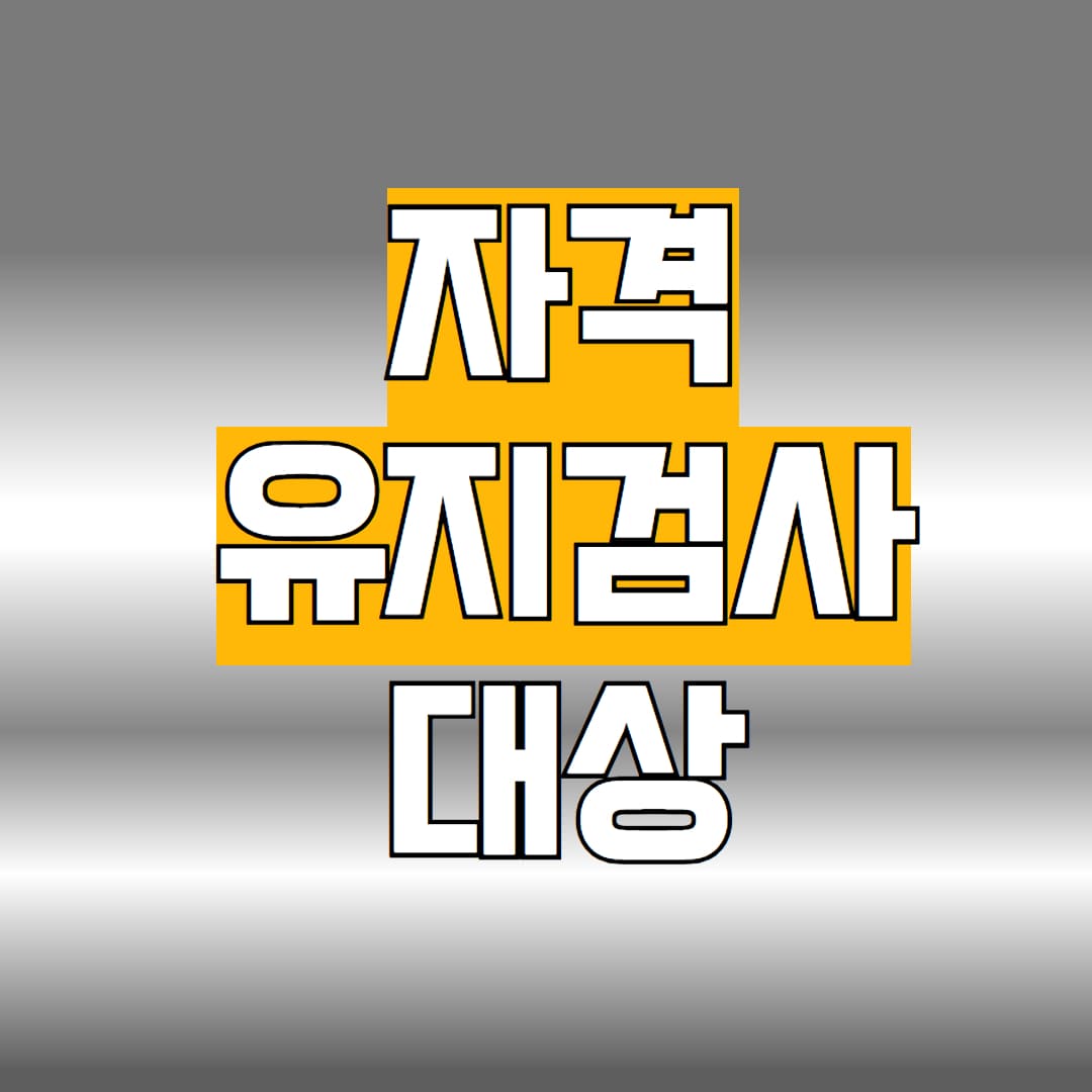 자격유지검사