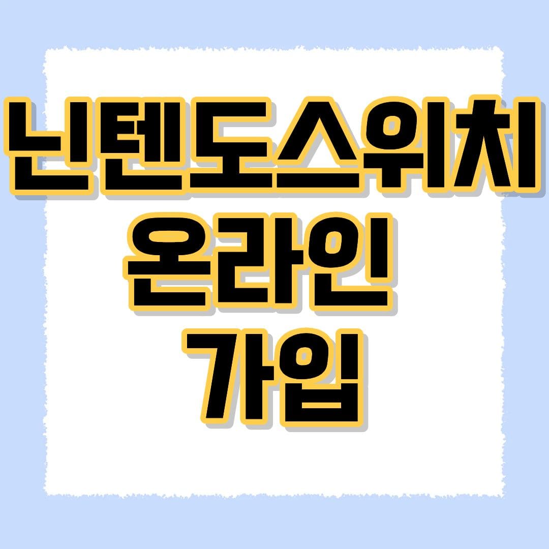 닌텐도스위치 온라인
