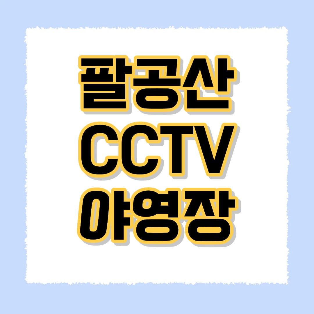팔공산 CCTV
