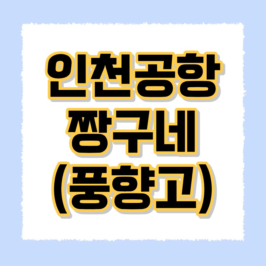 인천공항 짱구네