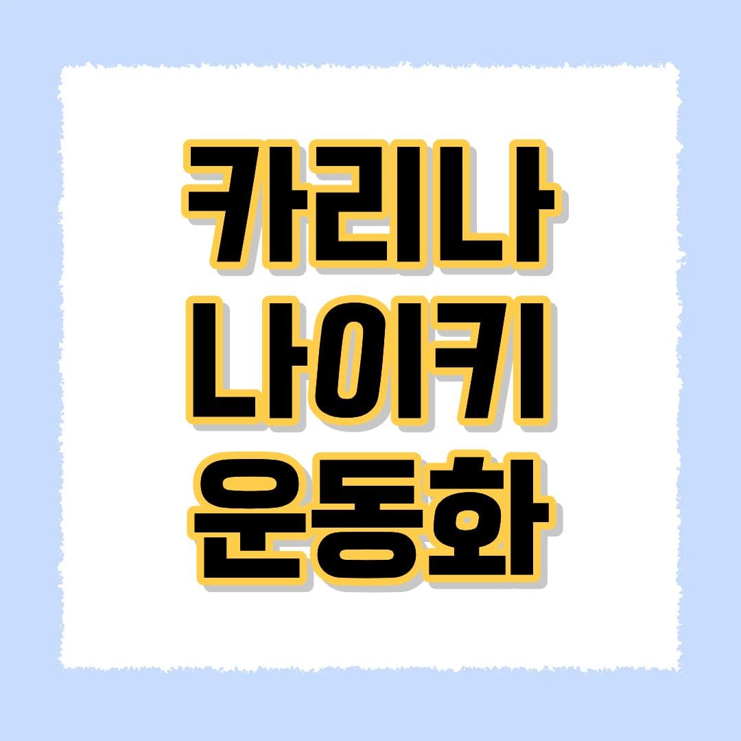 카리나 나이키 운동화