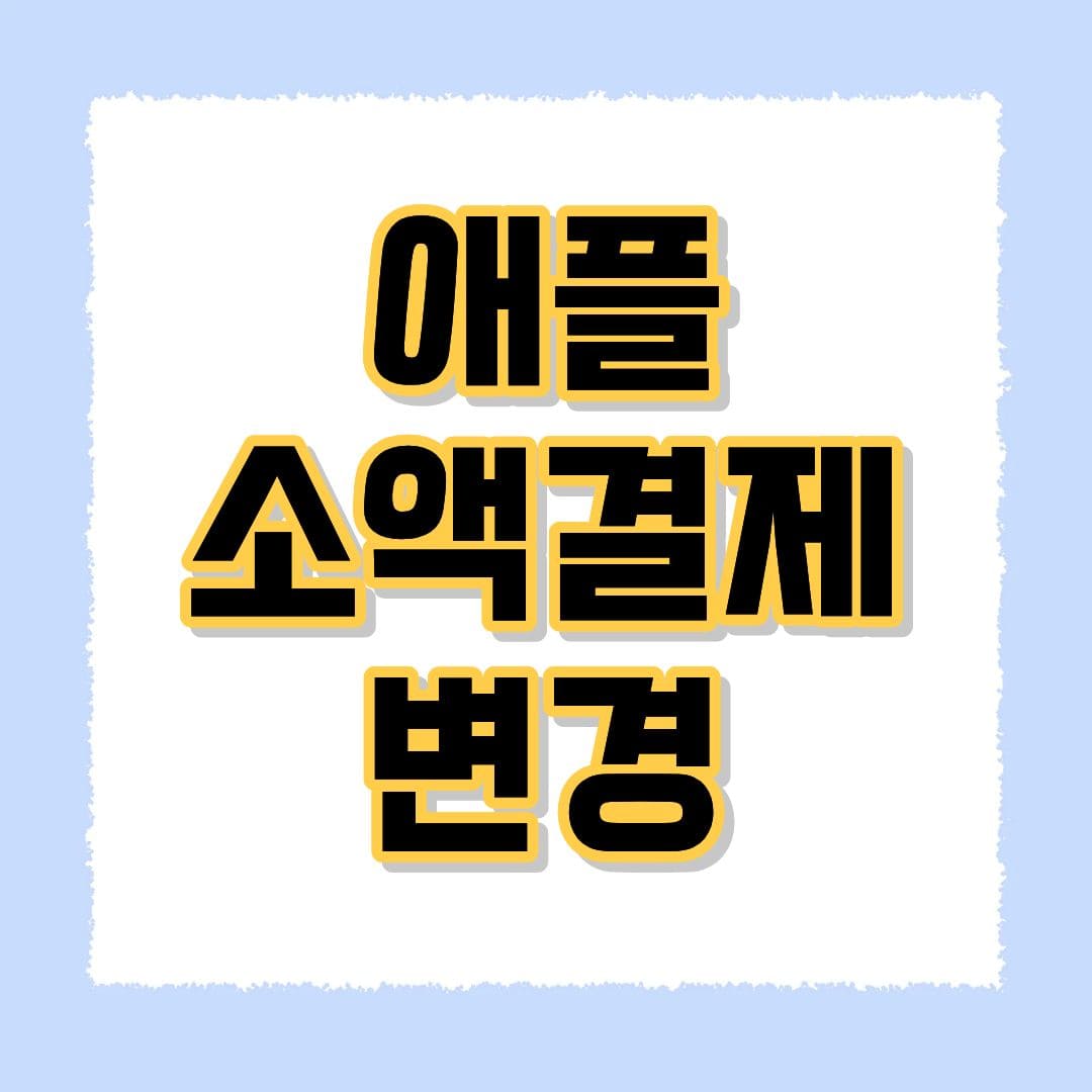 애플 소액결제