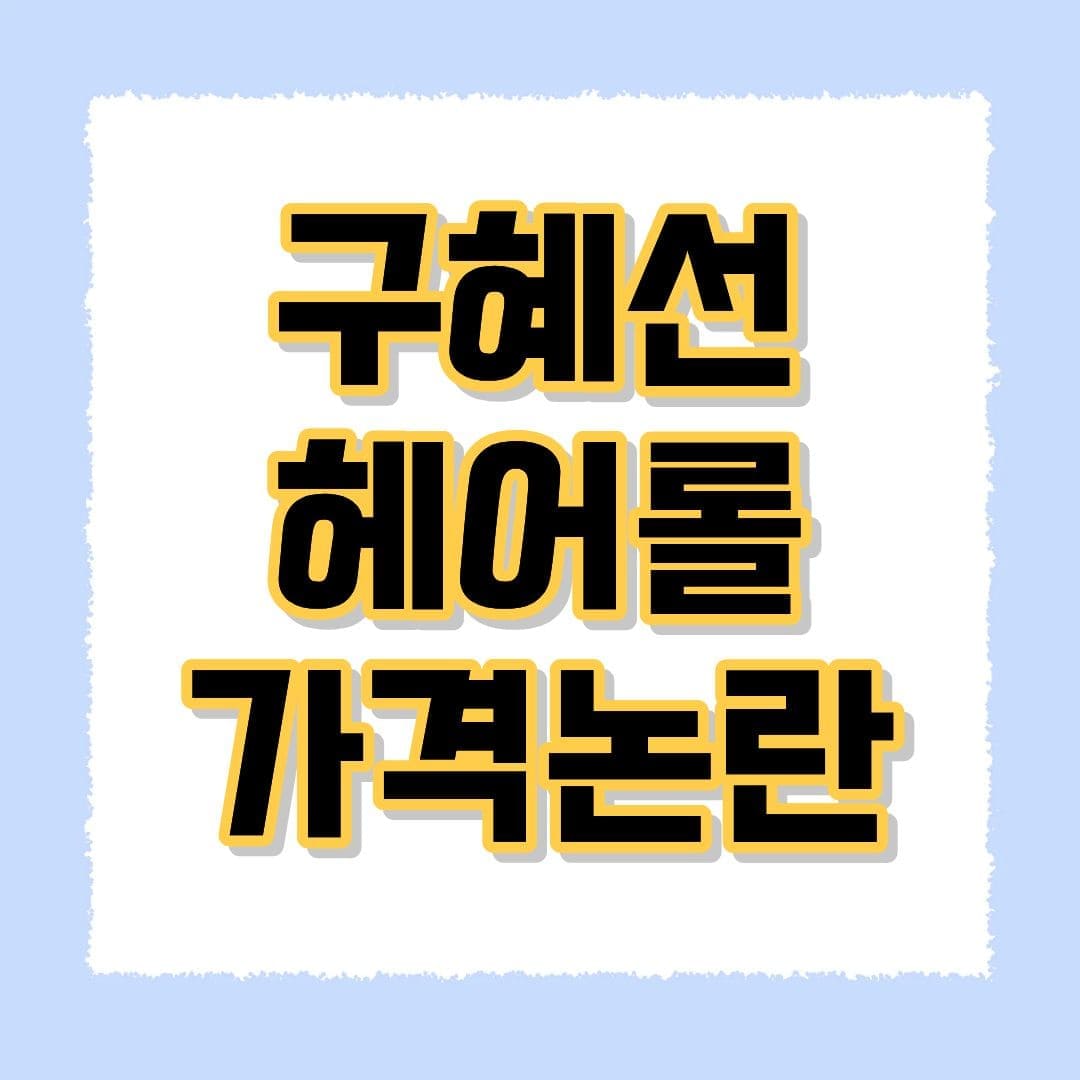 구혜선 헤어롤