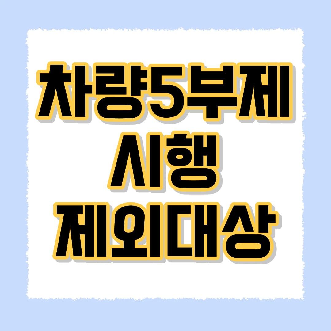 차량5부제
