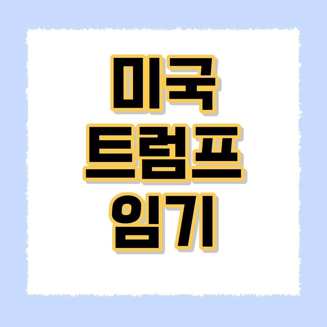 미국 트럼프 임기
