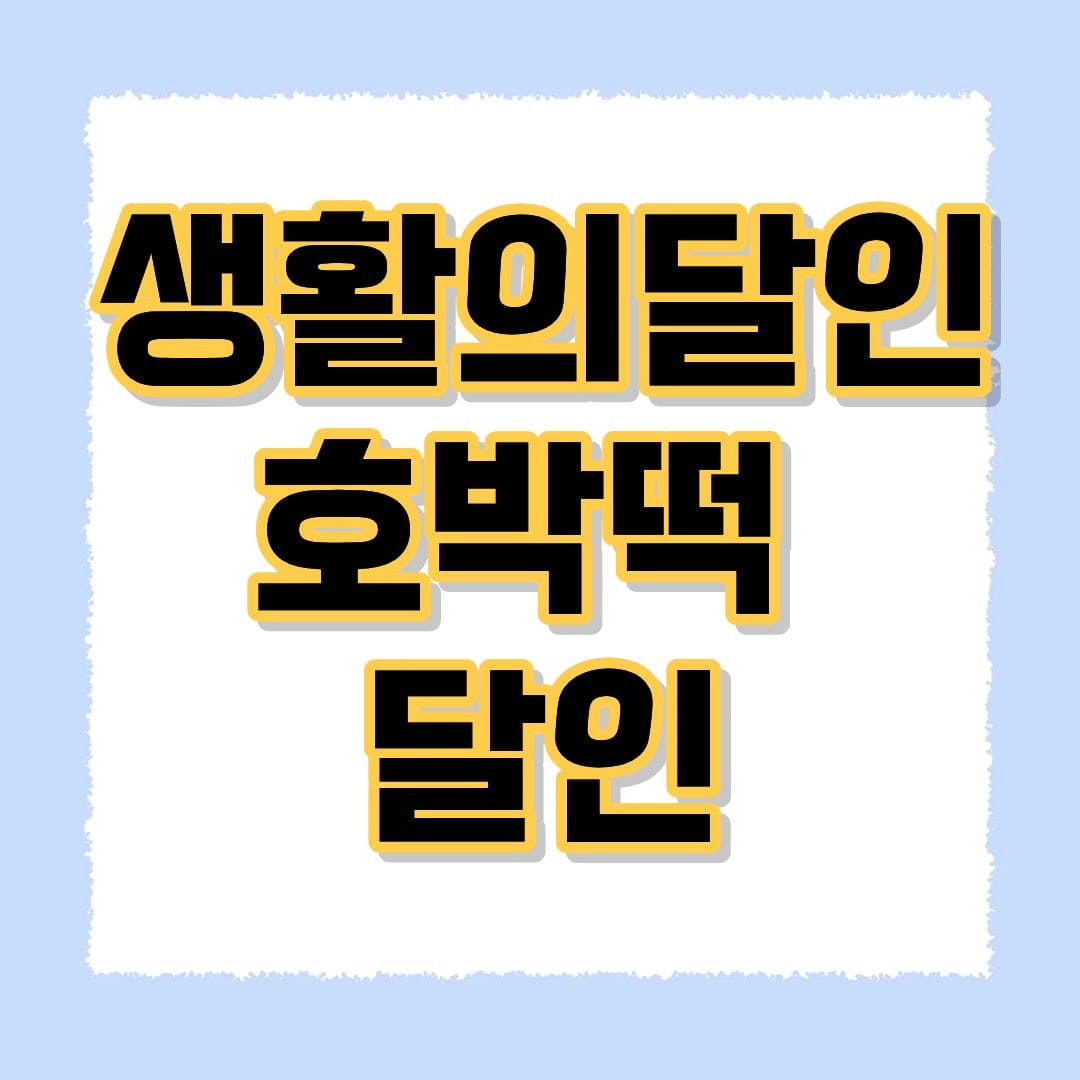 생활의달인 호박떡 달인