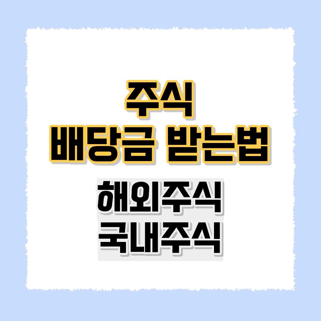 주식배당금