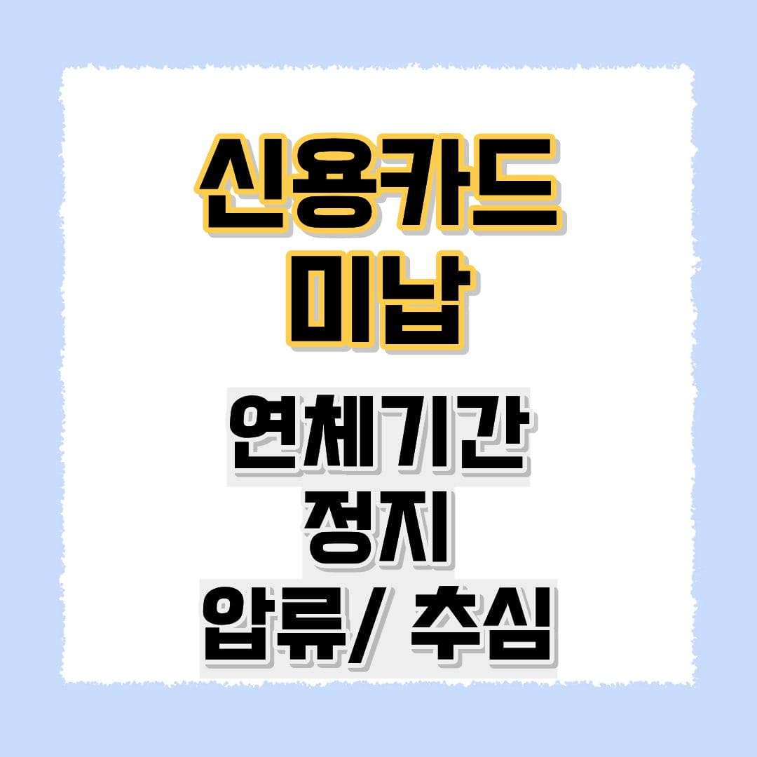 신용카드 미납