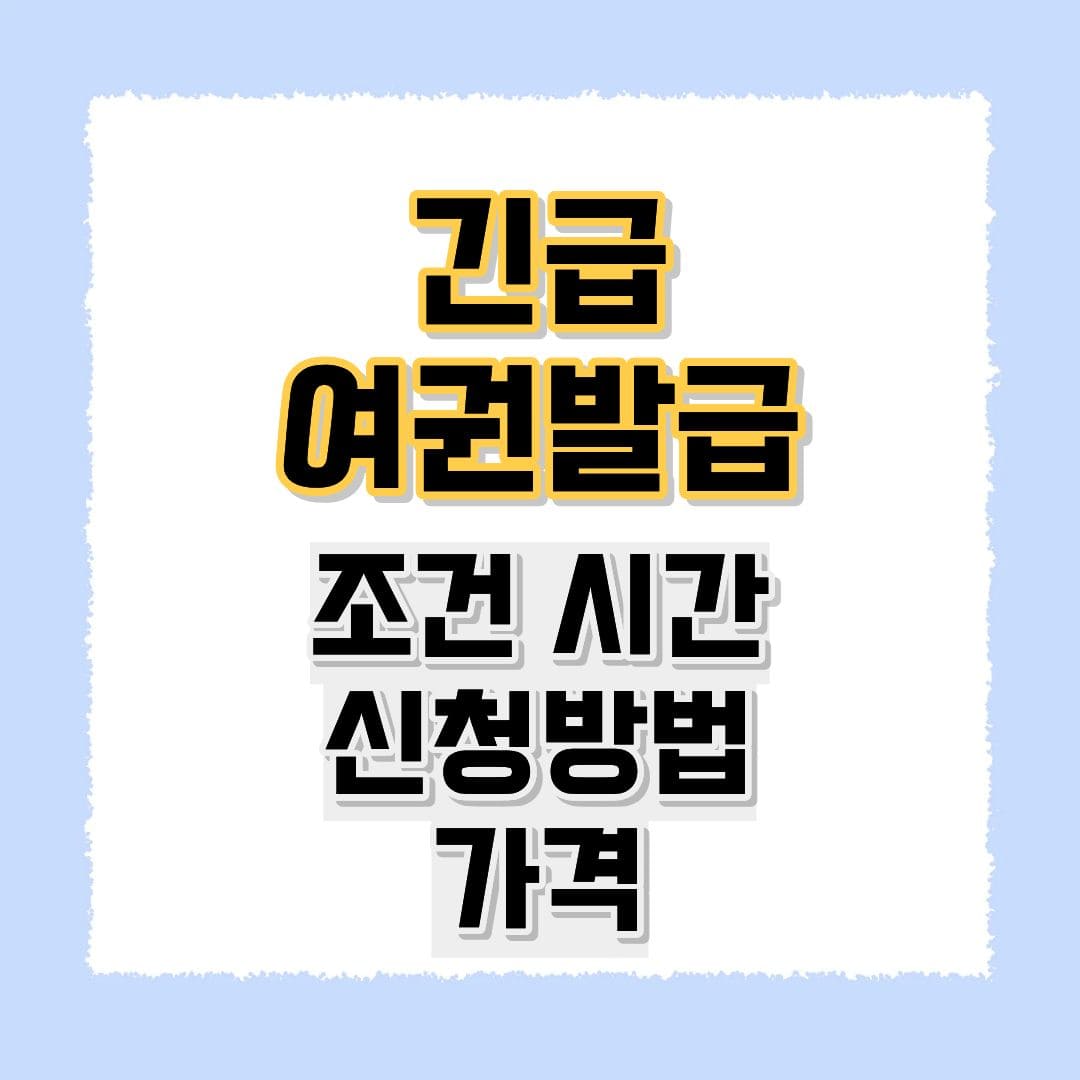 긴급여권발급