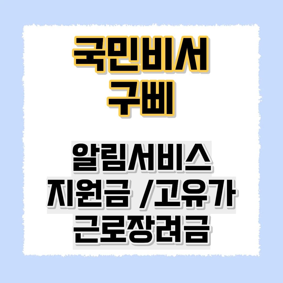 국민비서 구삐 알림서비스