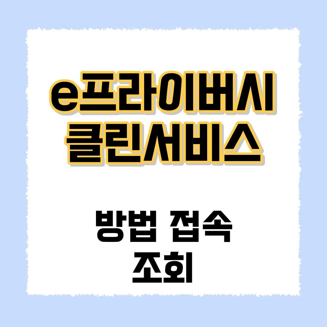 e프라이버시 클린서비스