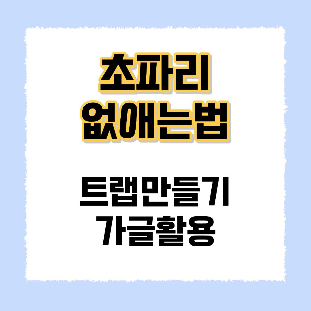 초파리 없애는법