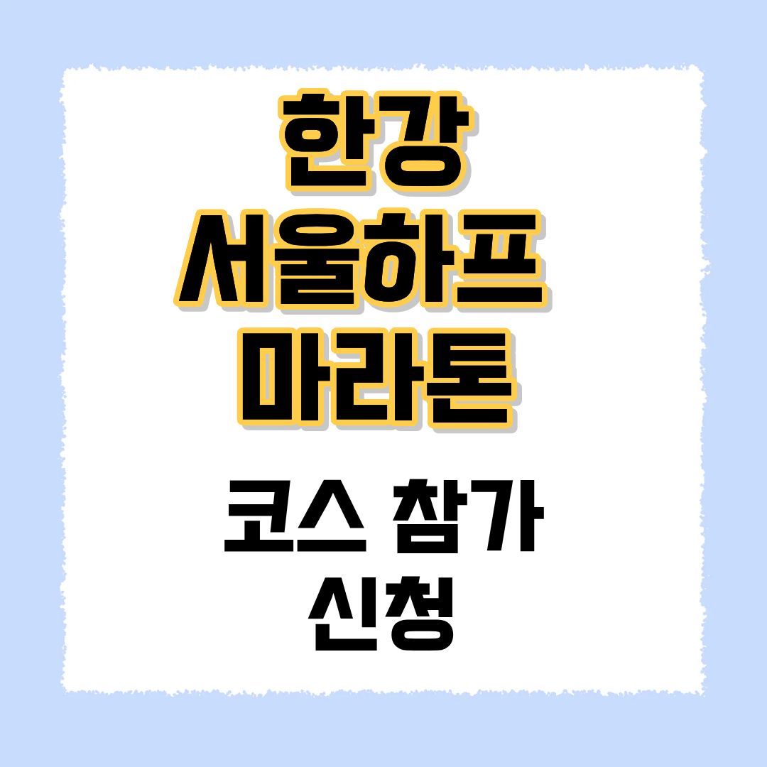 한강 서울하프 마라톤