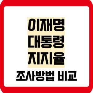 이재명 대통령 지지율