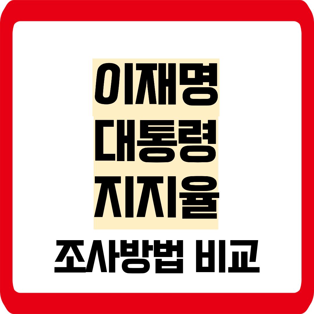 이재명 대통령 지지율