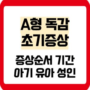 A형독감 초기증상