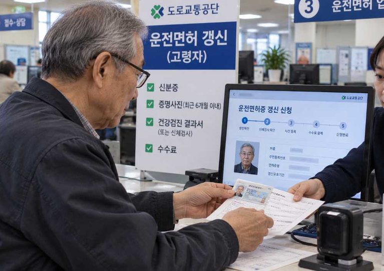 고령자 운전면허증 갱신