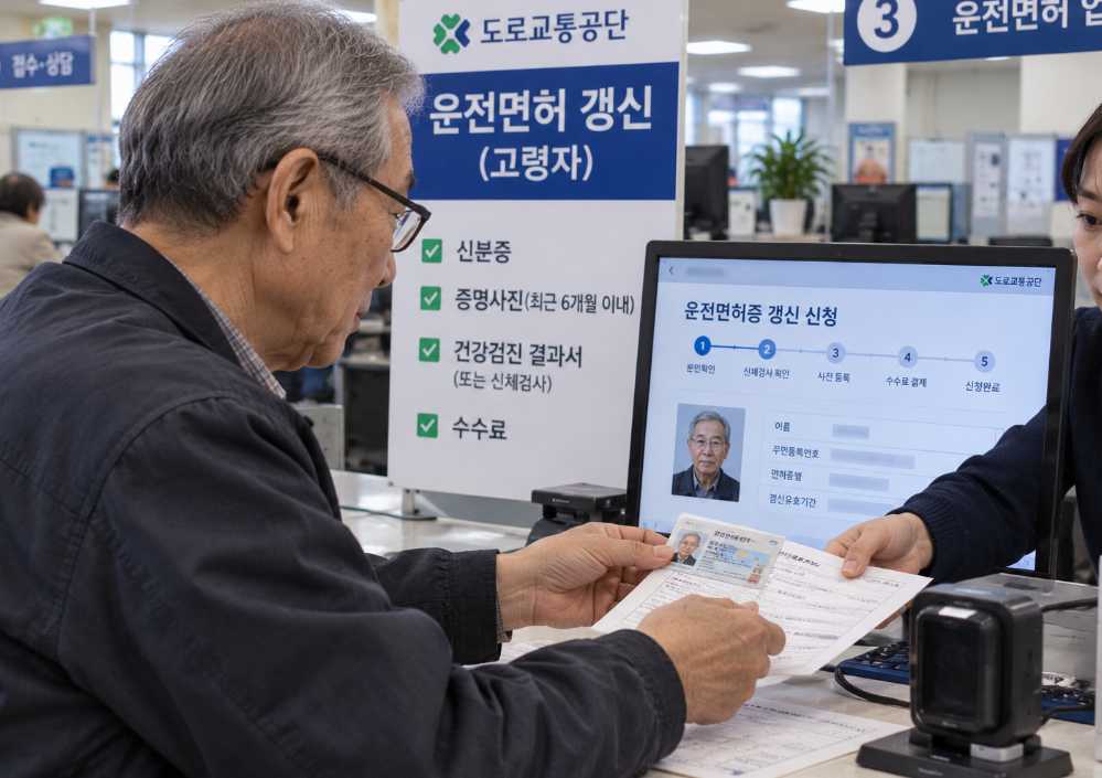 고령자 운전면허증 갱신