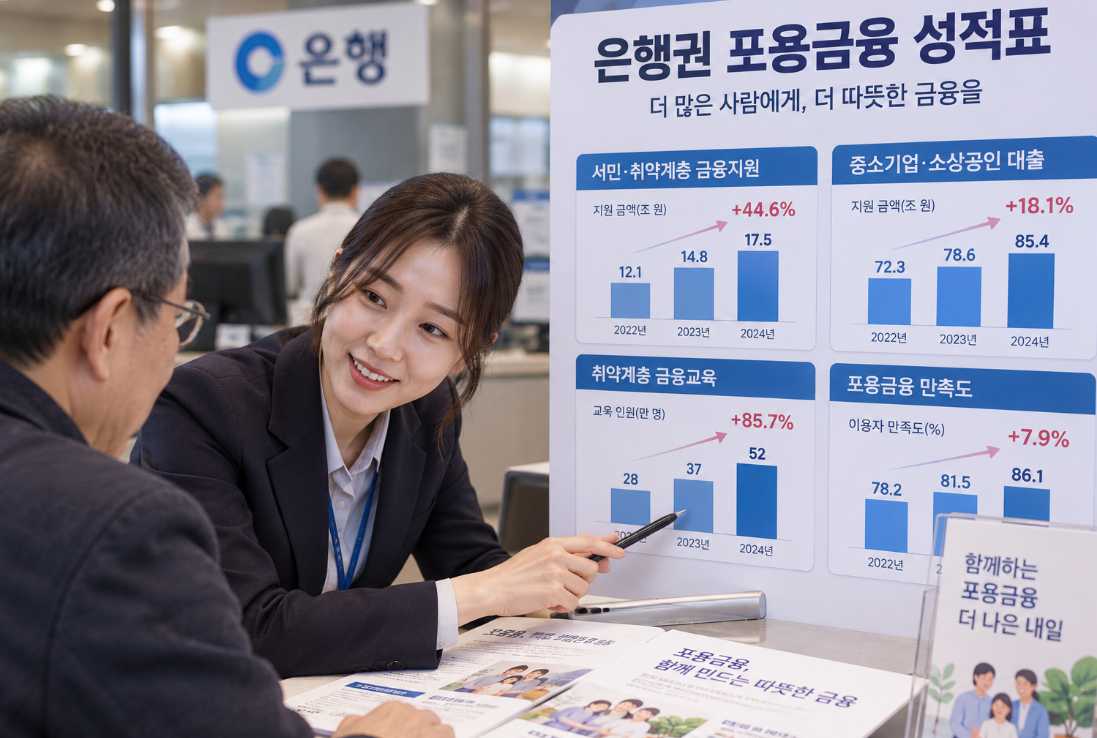 은행 포용금융 성적표